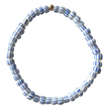 Load image into Gallery viewer, BLUE STRIPED BEADED BRACELET
