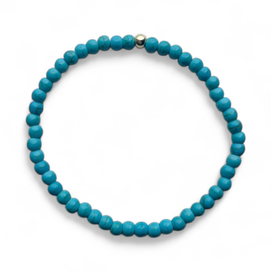 TURQUOISE BEADED BRACELET