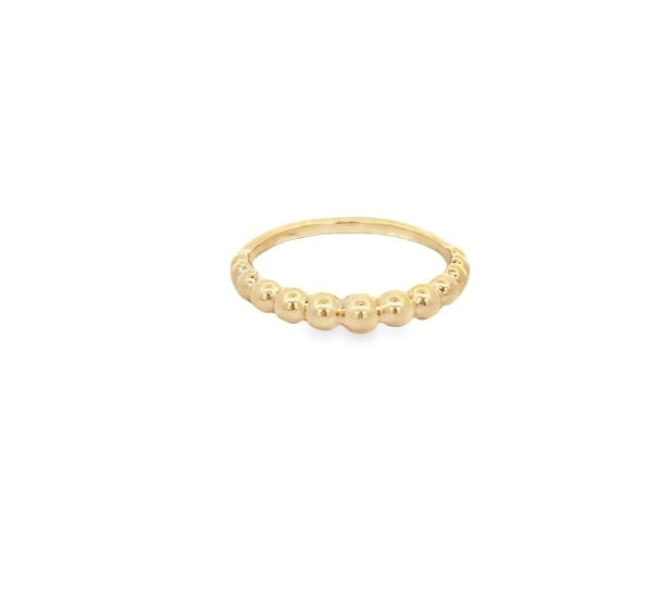 GOLD FILLED BEADED BAND RING