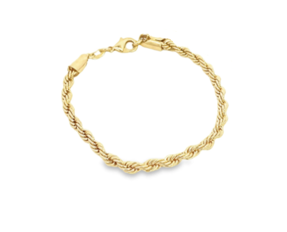 GOLD FILLED ROPE BRACELET