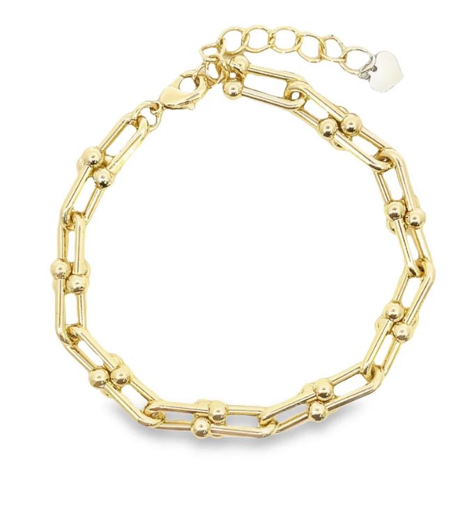 CHUNKY GOLD FILLED PAPERLINK BRACELET