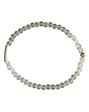 Load image into Gallery viewer, CLEAR QUARTZ GOLD FILLED BAR BRACELET
