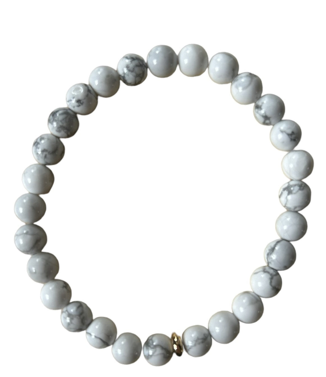 HOWLITE GEMSTONE BRACELET