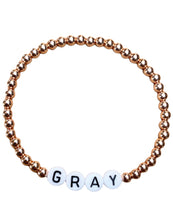 Load image into Gallery viewer, ROSE GOLD LETTER BRACELET
