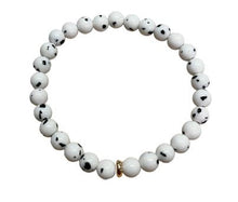 Load image into Gallery viewer, DALMATIAN GEMSTONE BRACELET
