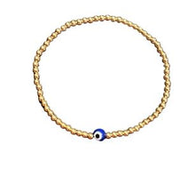 Load image into Gallery viewer, GOLD FILLED EVIL EYE BRACELET
