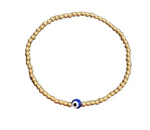 GOLD FILLED EVIL EYE BRACELET