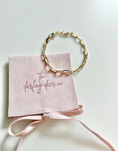 Load image into Gallery viewer, GOLD FILLED PAPERLINK BRACELET
