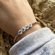 Load image into Gallery viewer, ROSE GOLD LETTER BRACELET
