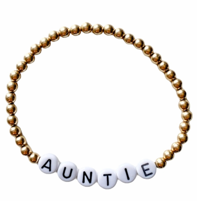 GOLD FILLED LETTER BRACELET