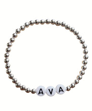 Load image into Gallery viewer, STERLING SILVER LETTER BRACELET
