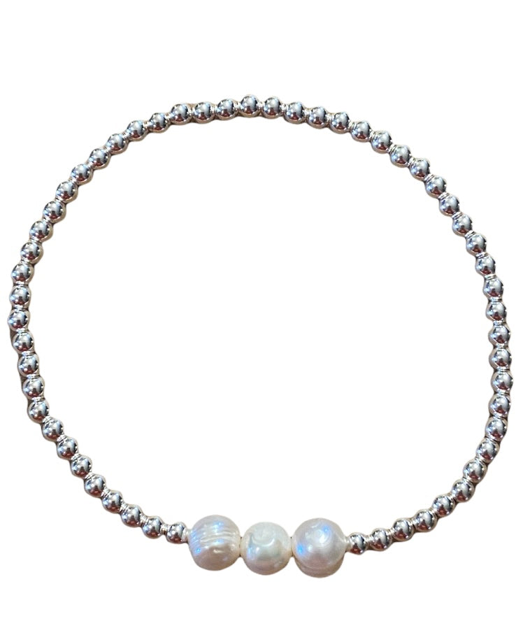 STERLING SILVER FRESH WATER PEARLS